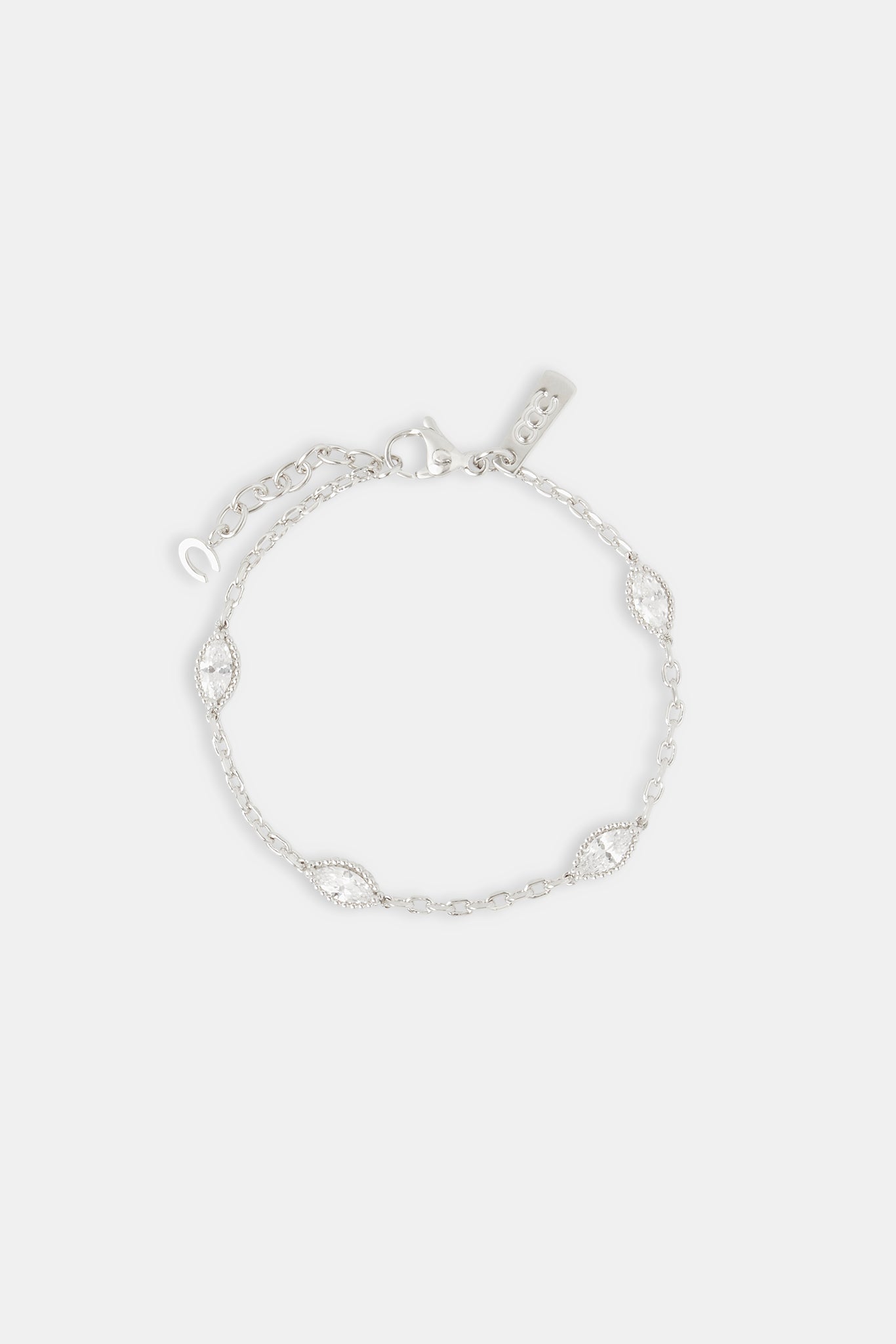 Ovales poliertes Armband – 6 mm